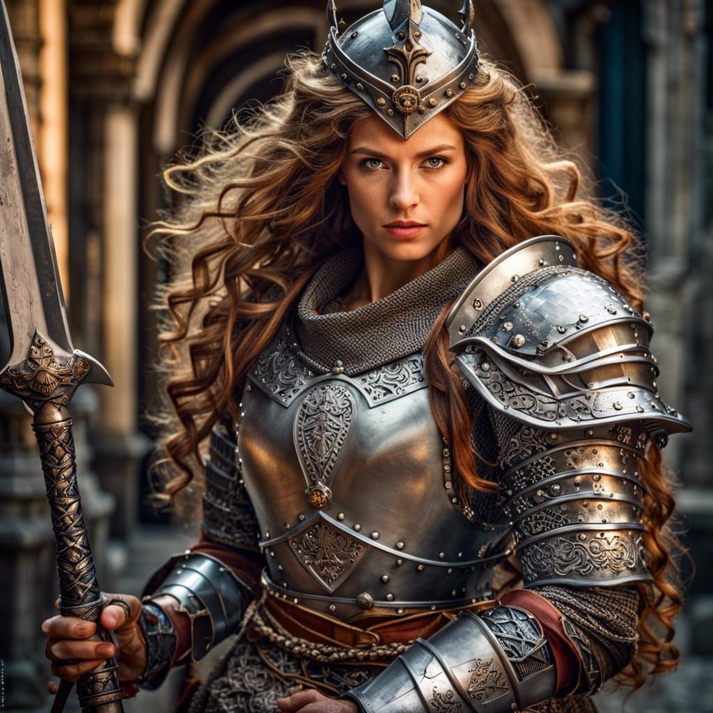 Medieval knight   by @TheFireElemental