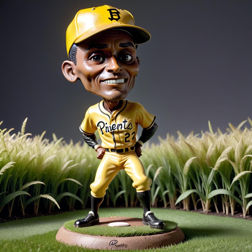 most expensive bobblehead, bobblehead Roberto Clemente AI Generated