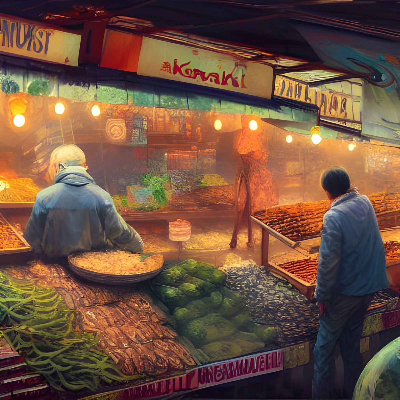 Early Morning Food Market undefined