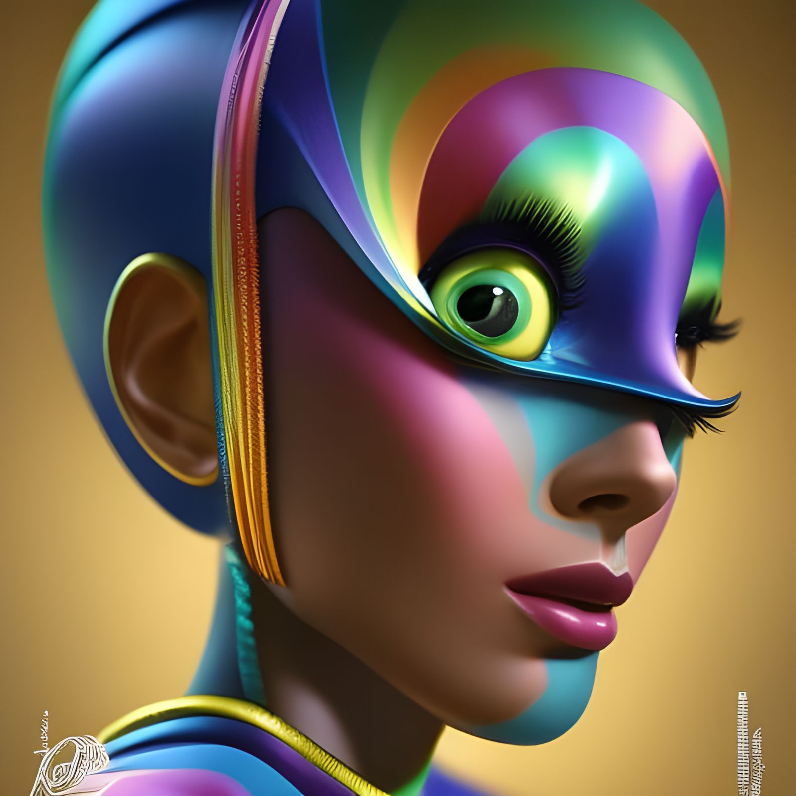 Rainbow girl