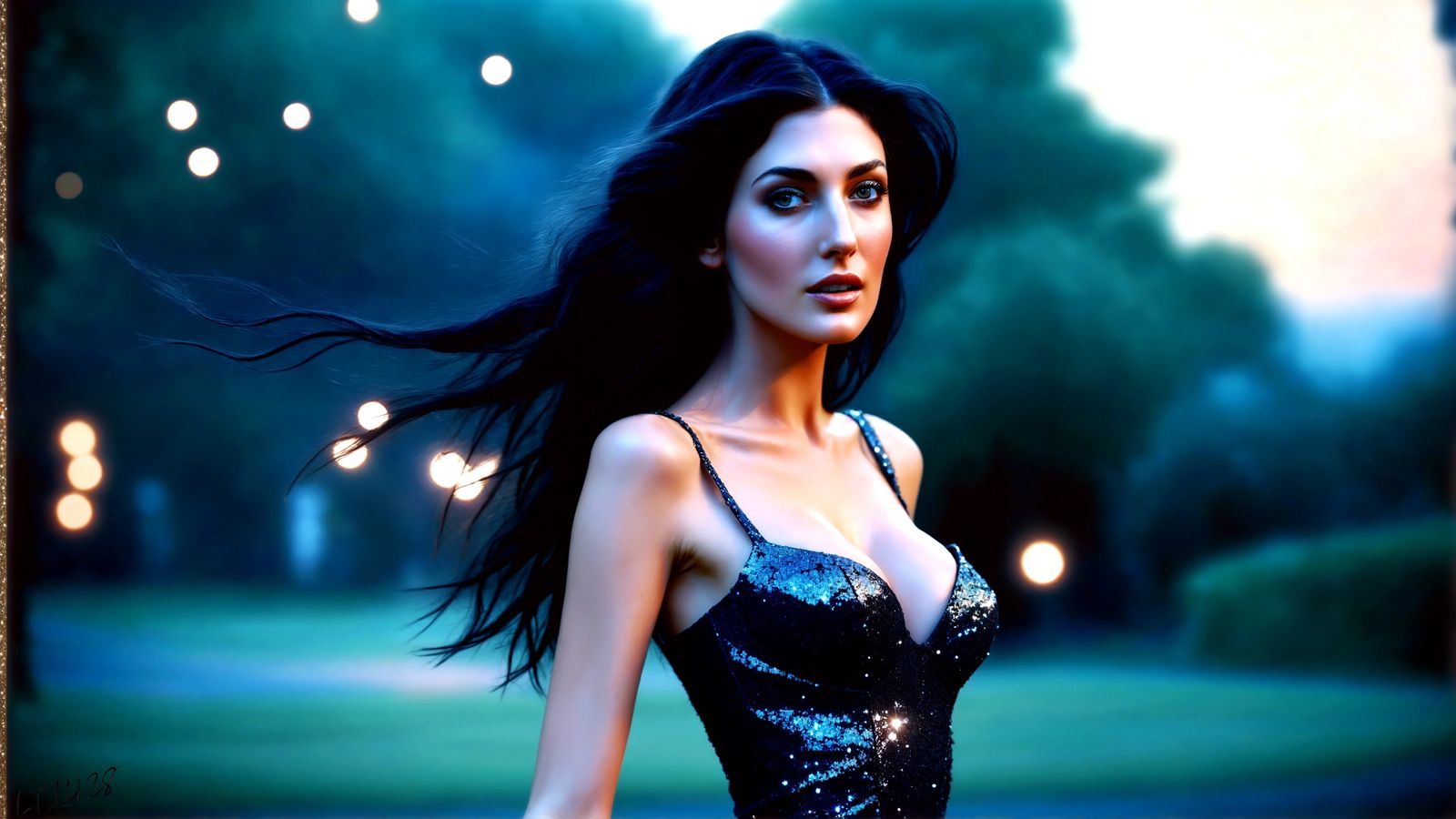 Maxine Kemp - Glitter in the air series.