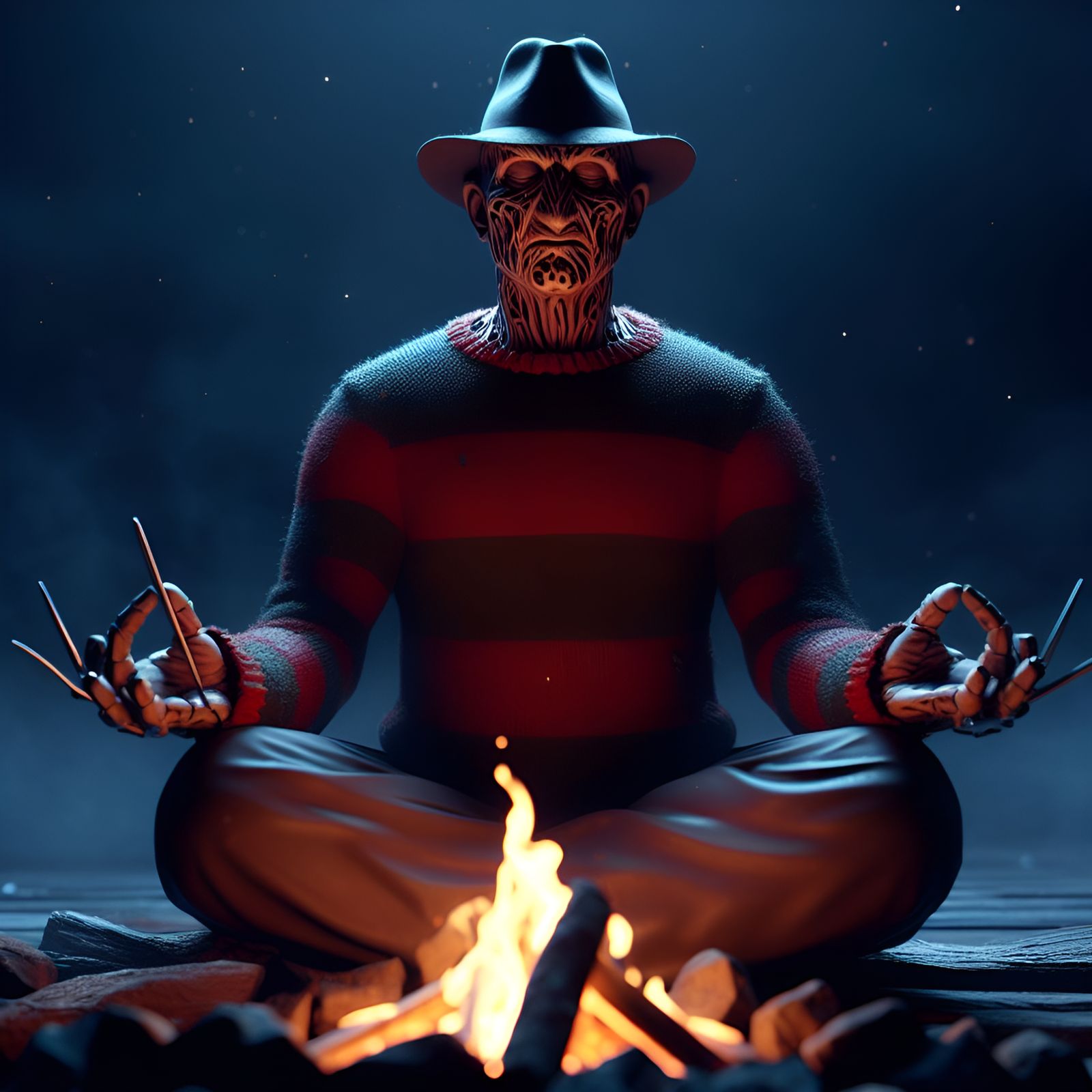 "Must not kill everyone I meet. Ommm."