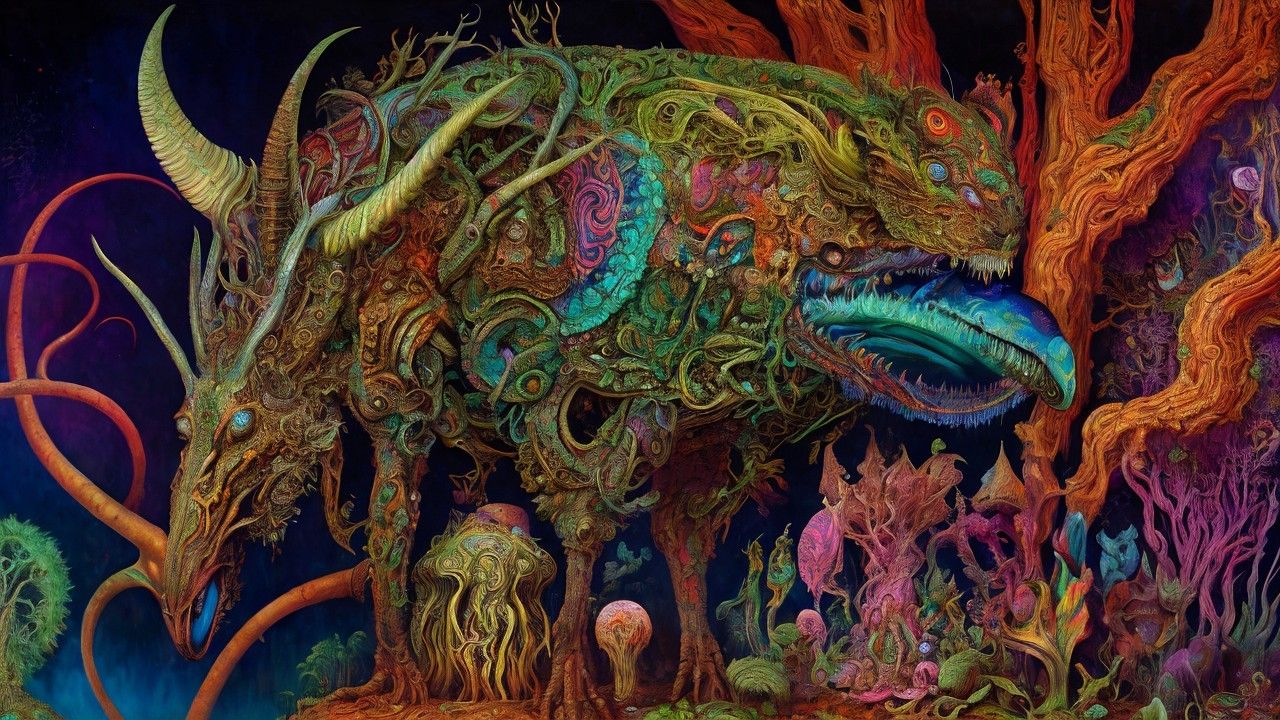 A AYAHUASCA NIGHTMARE WITH FUNNY BONE EXTRACT