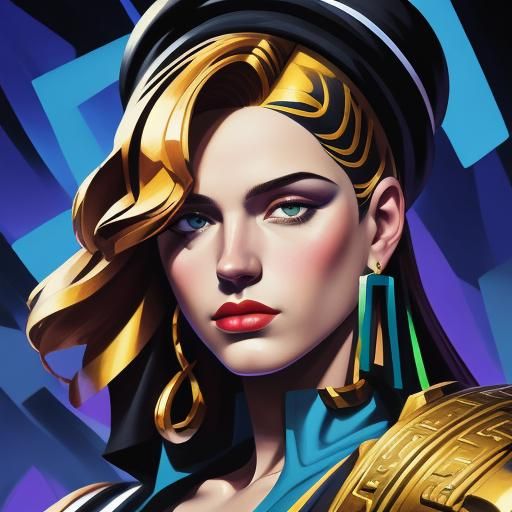 zeus. style tamara lempicka.