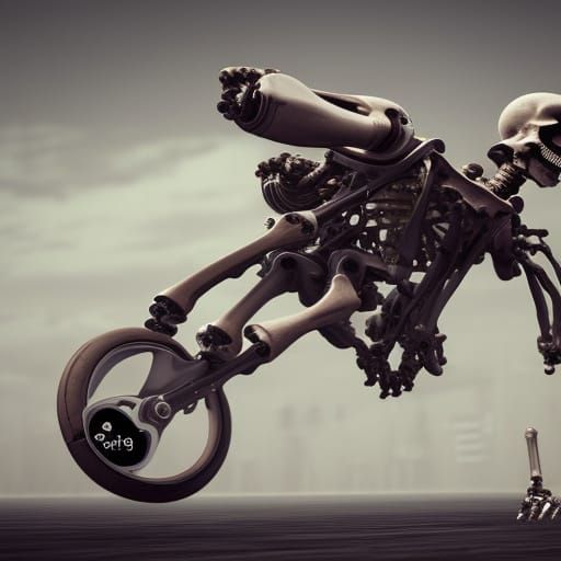 Human skeleton Skeleton bike bomb diggity dog diggity intric...