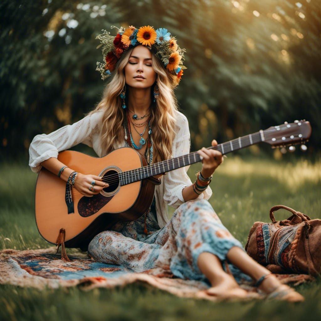 <lora:HippieStyle:1.0>