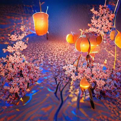 8k resolution 8k lighting 3D big huge hazy willow tree and s...