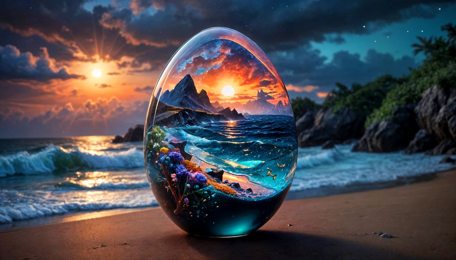 Glass Egg  by @The Leycer