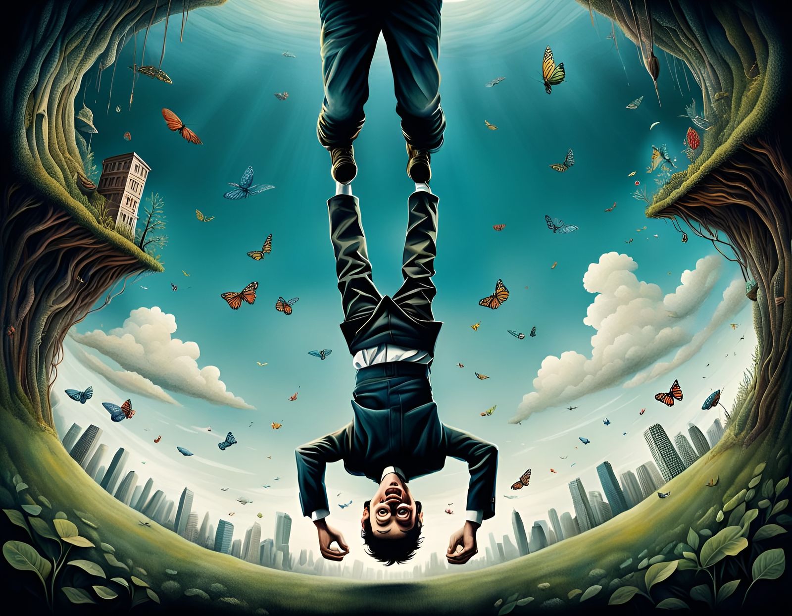 Whimsical Artwork that conveys the unconventional and thought-provoking