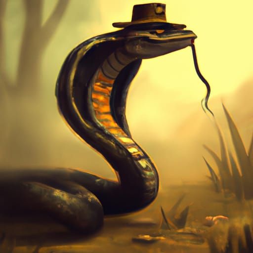 Snake With A Hat