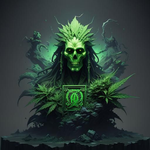 Marijuana suicideboys logo sign 3d ghost