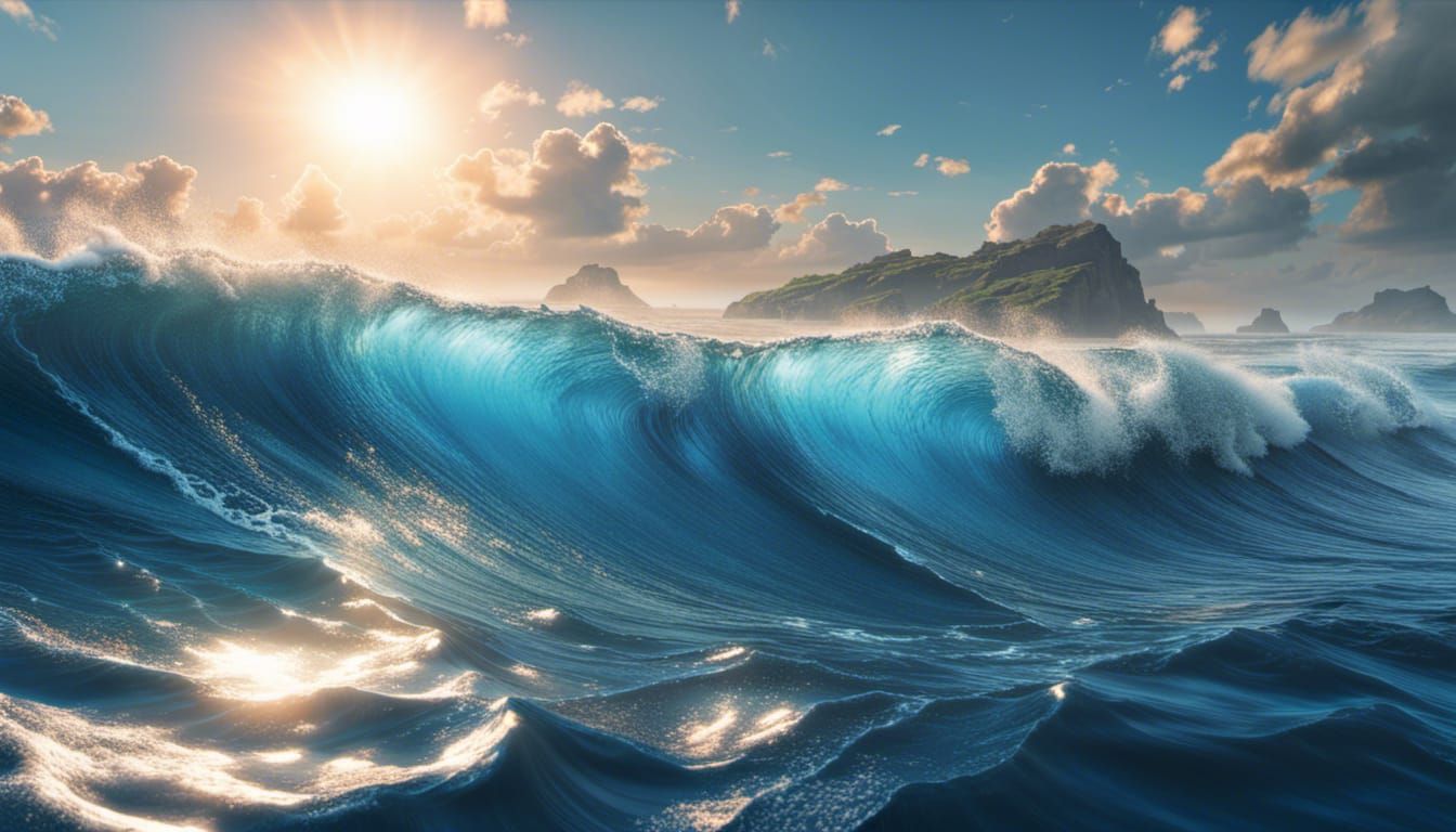 Bright Blue Waves