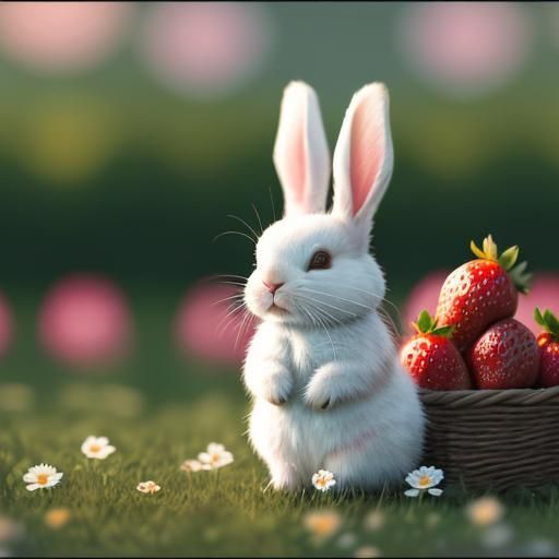 (Cinematic Pop Exposures )  Strawberry Fields and BUNNIES Al...