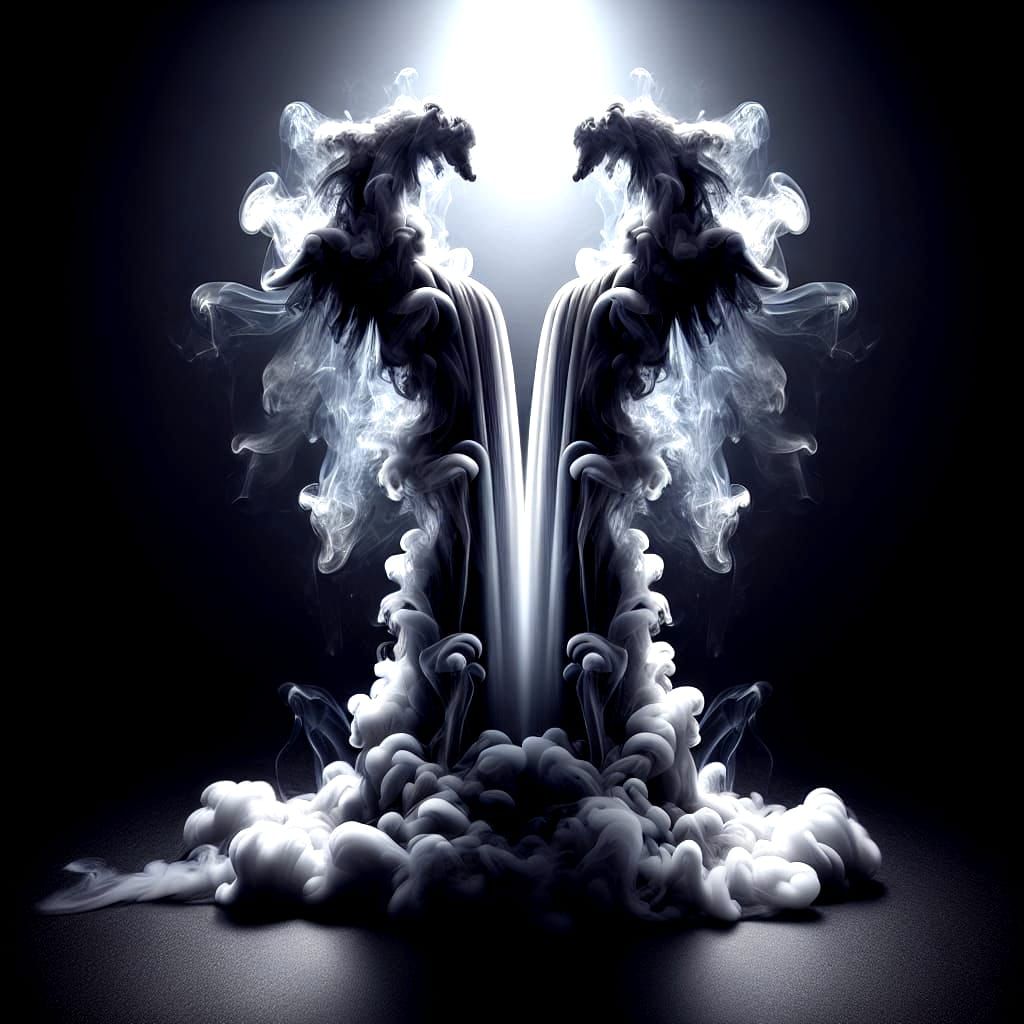 Smoke Art, waterfall