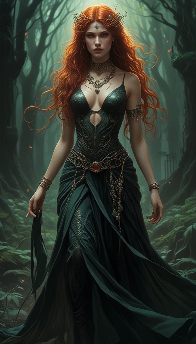 Bronze Age Sarmation priestess Selene Nightshade 