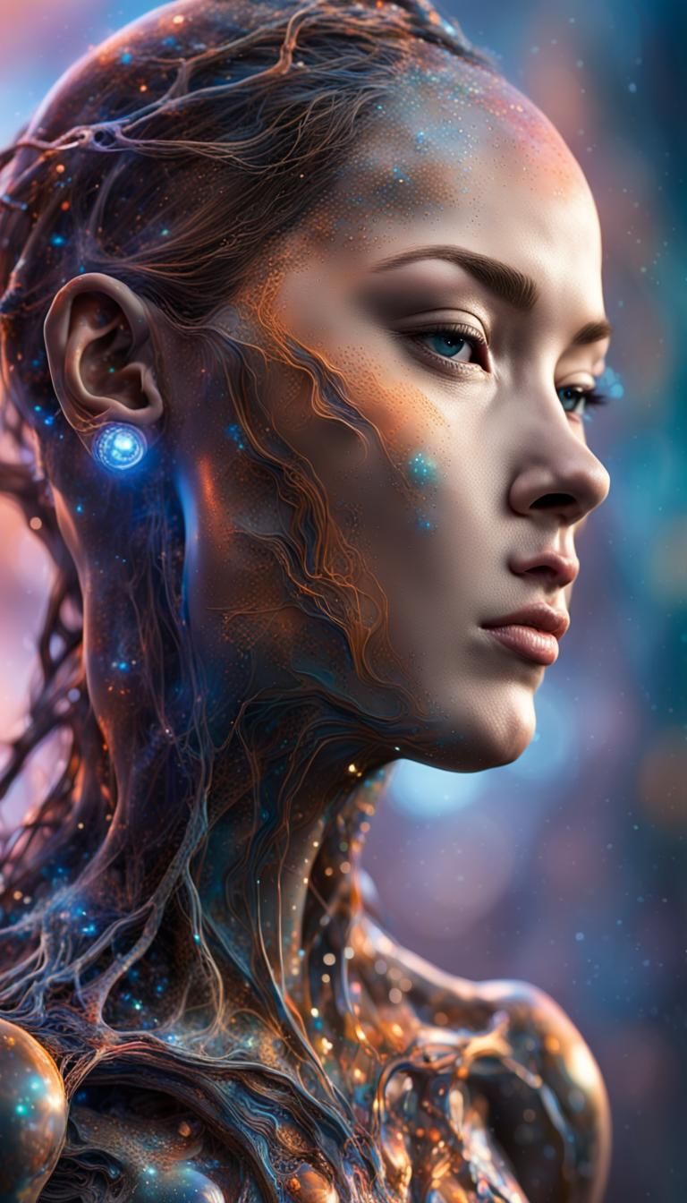Beautiful "female silicon-based life form" that has the shap...