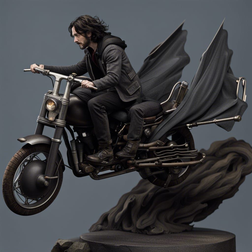 Sirius Blacks Flying Motorcycle Ai Generated Artwork Nightcafe Creator