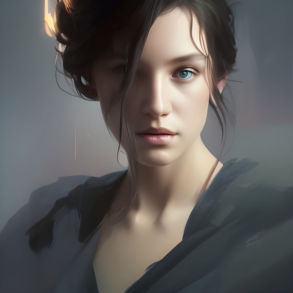 PORTRAIT - First Love - AI Generated Artwork - NightCafe Creator