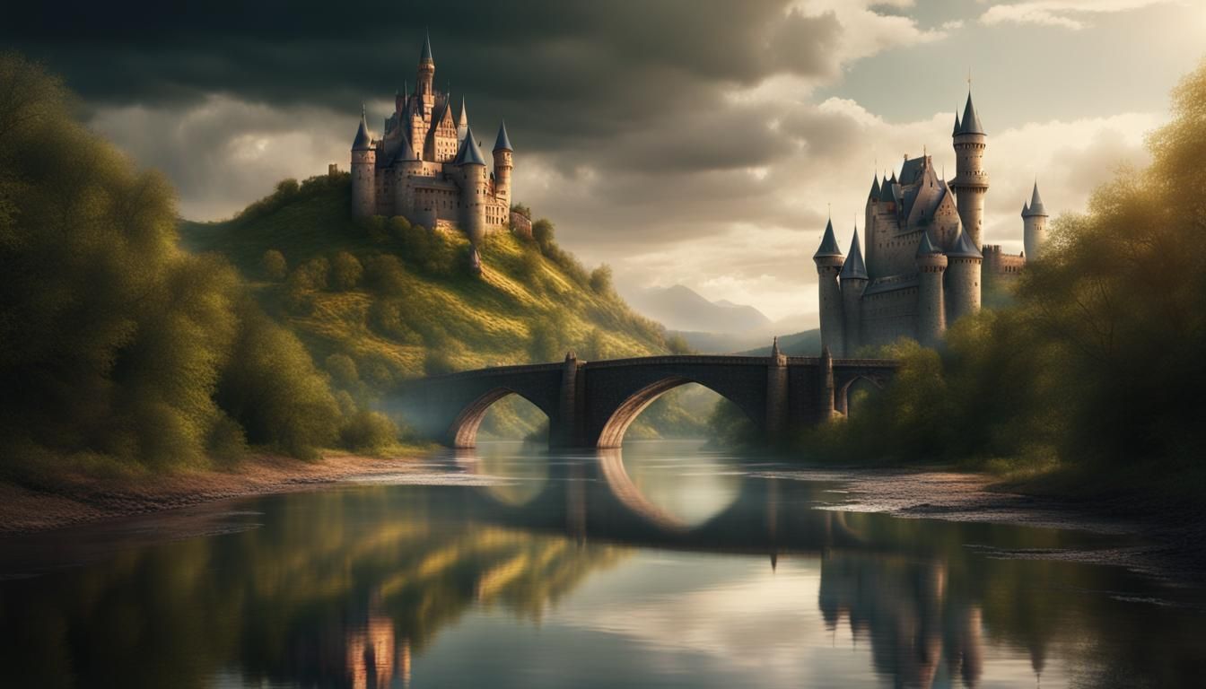 Bridge Between Two Castles  by @Xerraire