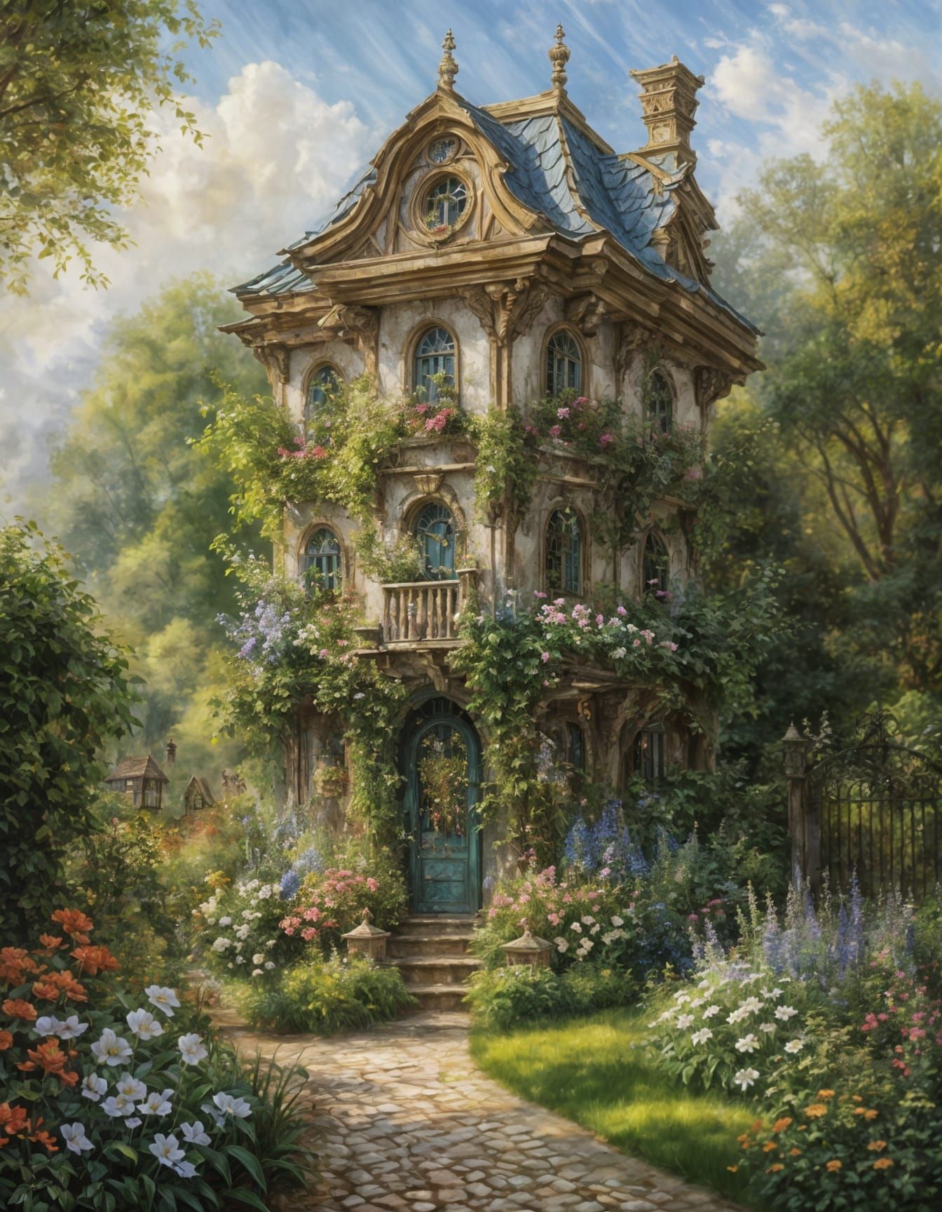 Spring House  by @Apaturia