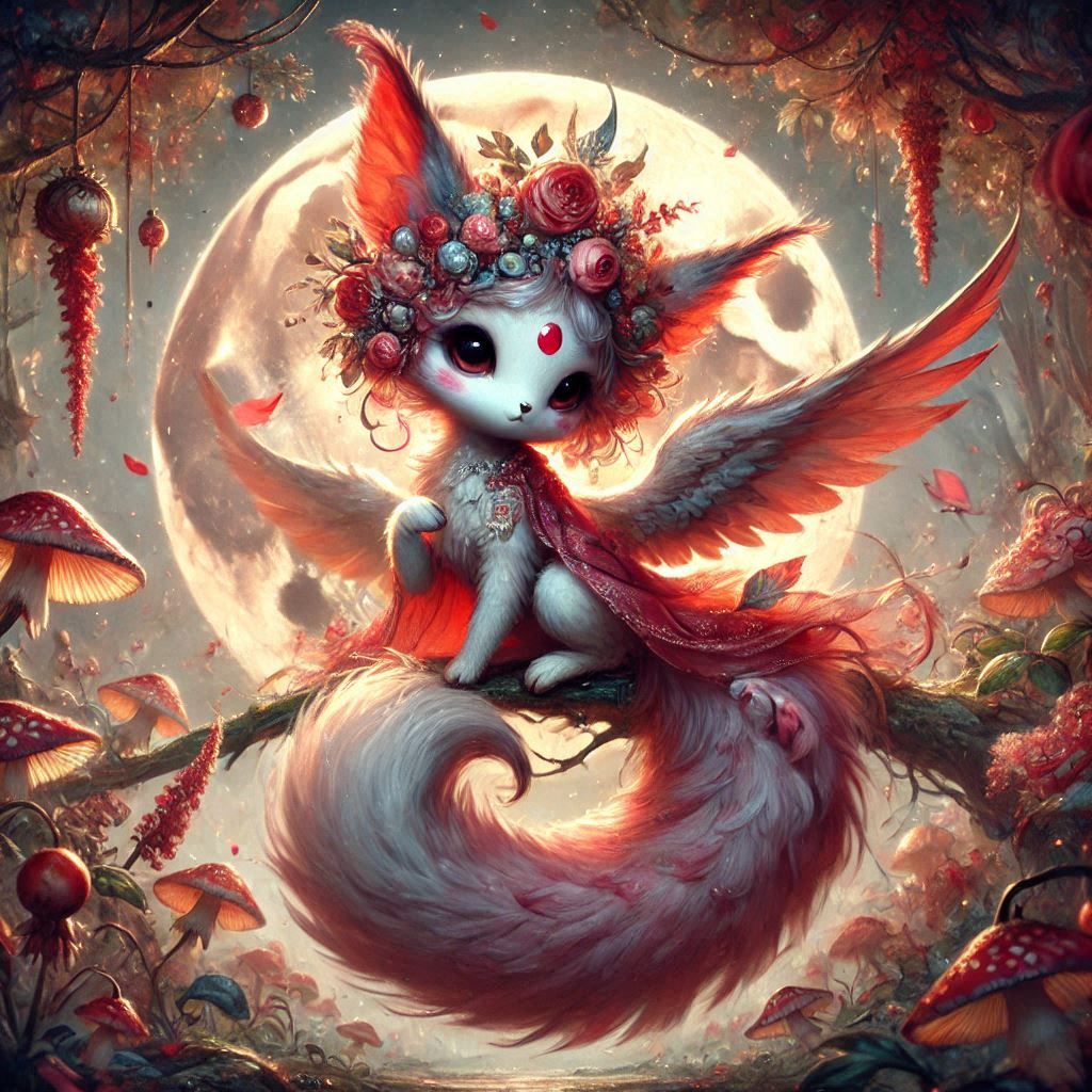 adorable fairy-tale fantasy creature portrait..