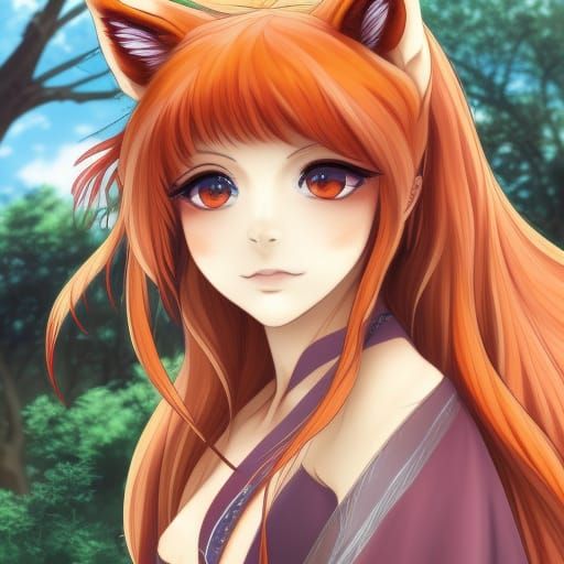 AI Art: anime fox girl by @Felisia Hatsuki | PixAI