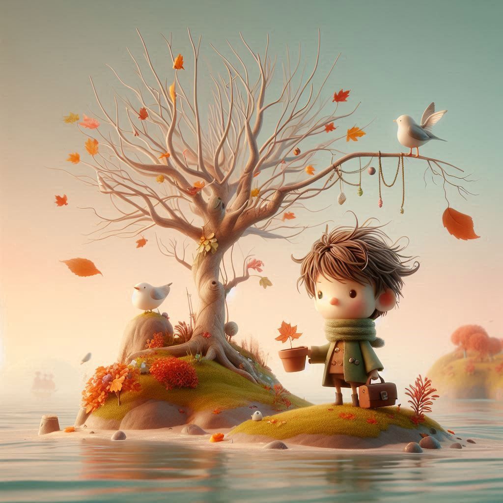 The boy in the island