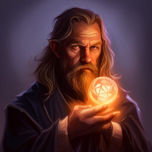 Dnd, wizard's familiar, glowing, with a face like heath ledger, fantasy, character portrait, cinematic ...  by @NintenDOctor