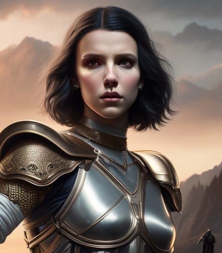 Millie Bobby Brown as Warrior girl 43
