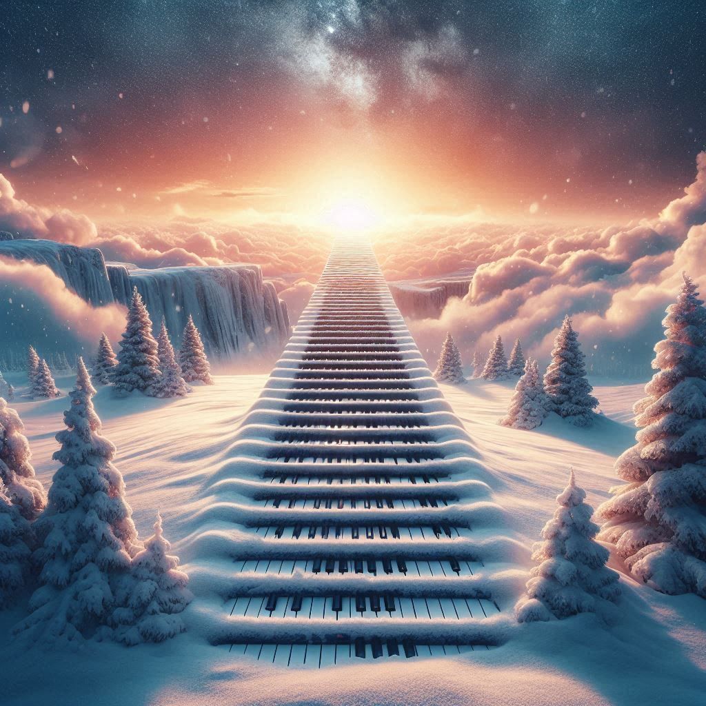 Snowy 'scape to Melodic Steps