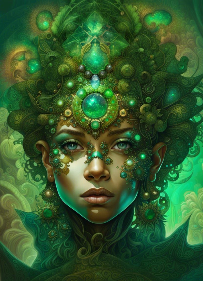 emerald, mandala, dmt fractals, adorable adult 