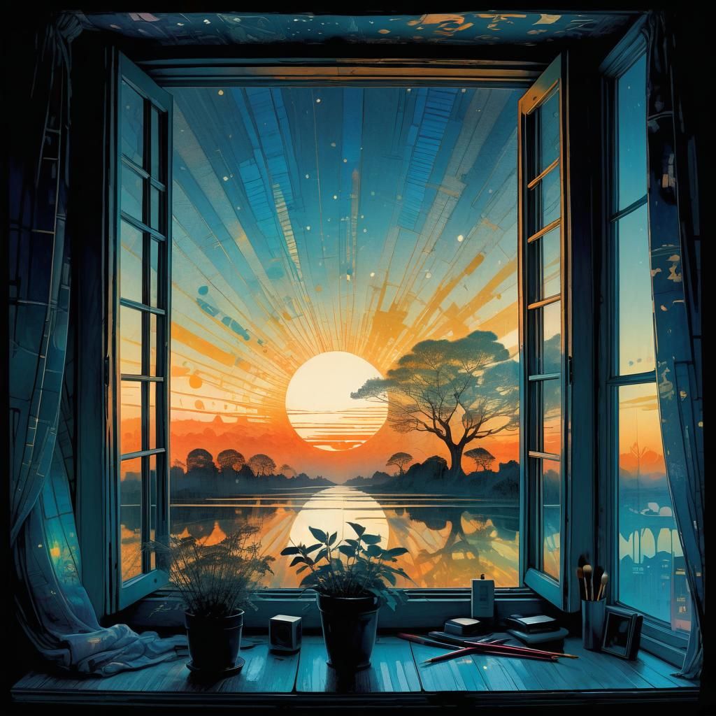 The inspiring dawn for a day full of creativity