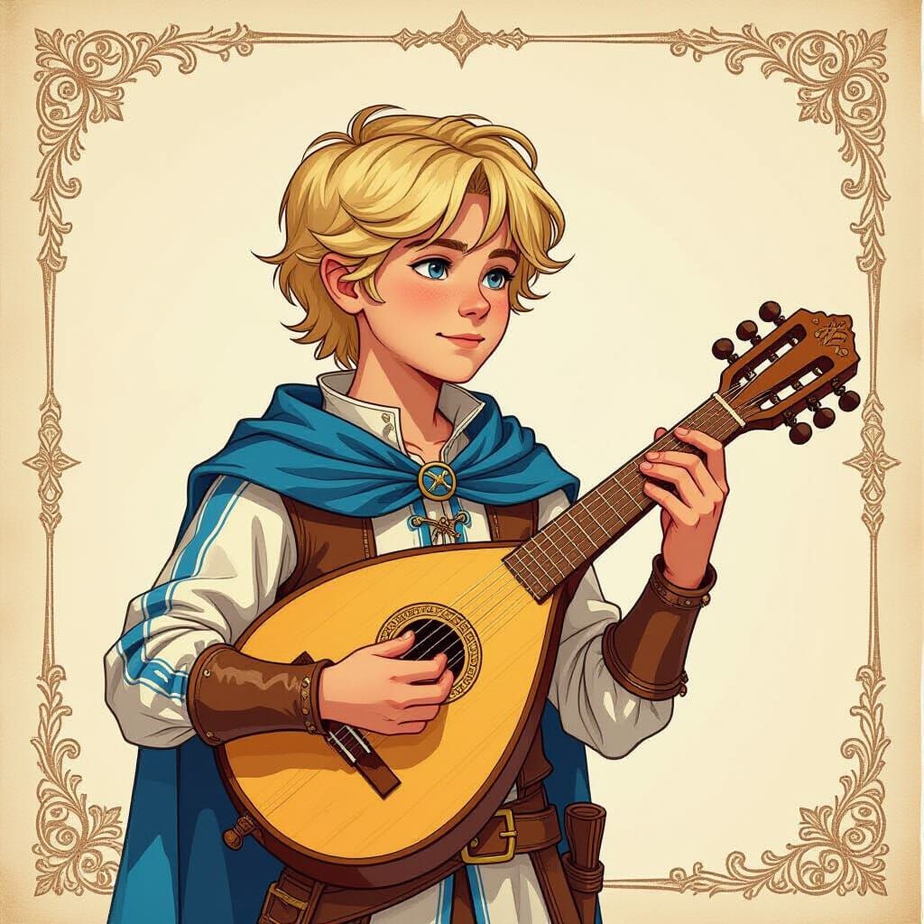 Joris, the future bard, 11 years old