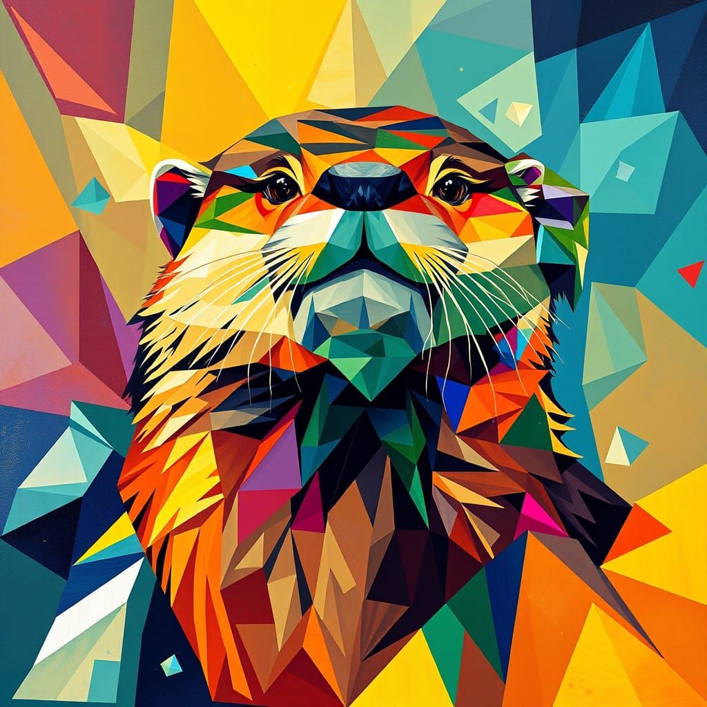 Abstract river otter  by @RiverOtter68