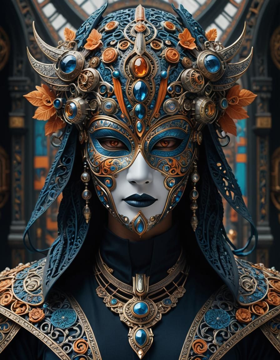 The Empyrean Enigma Mask  by @Schmooz