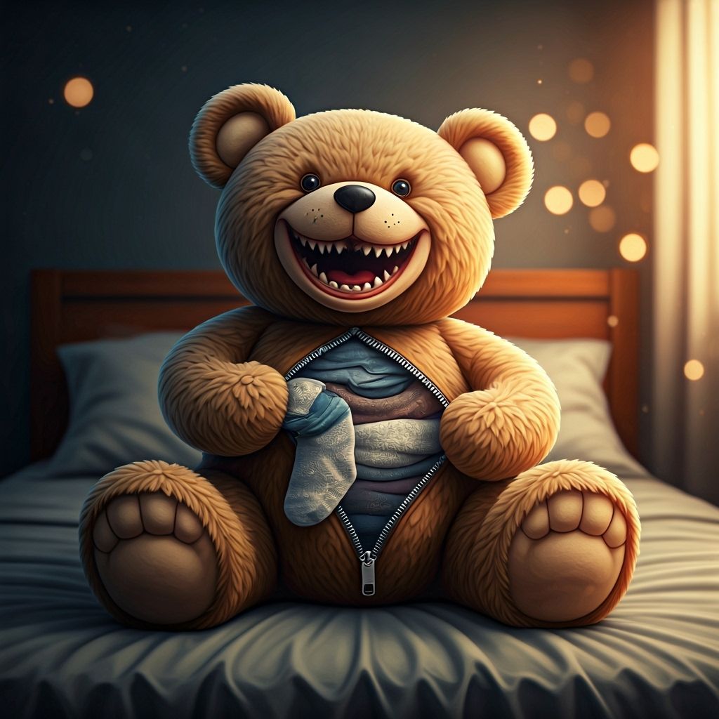 Where all those missing socks go!  by @Snooty Art Snob