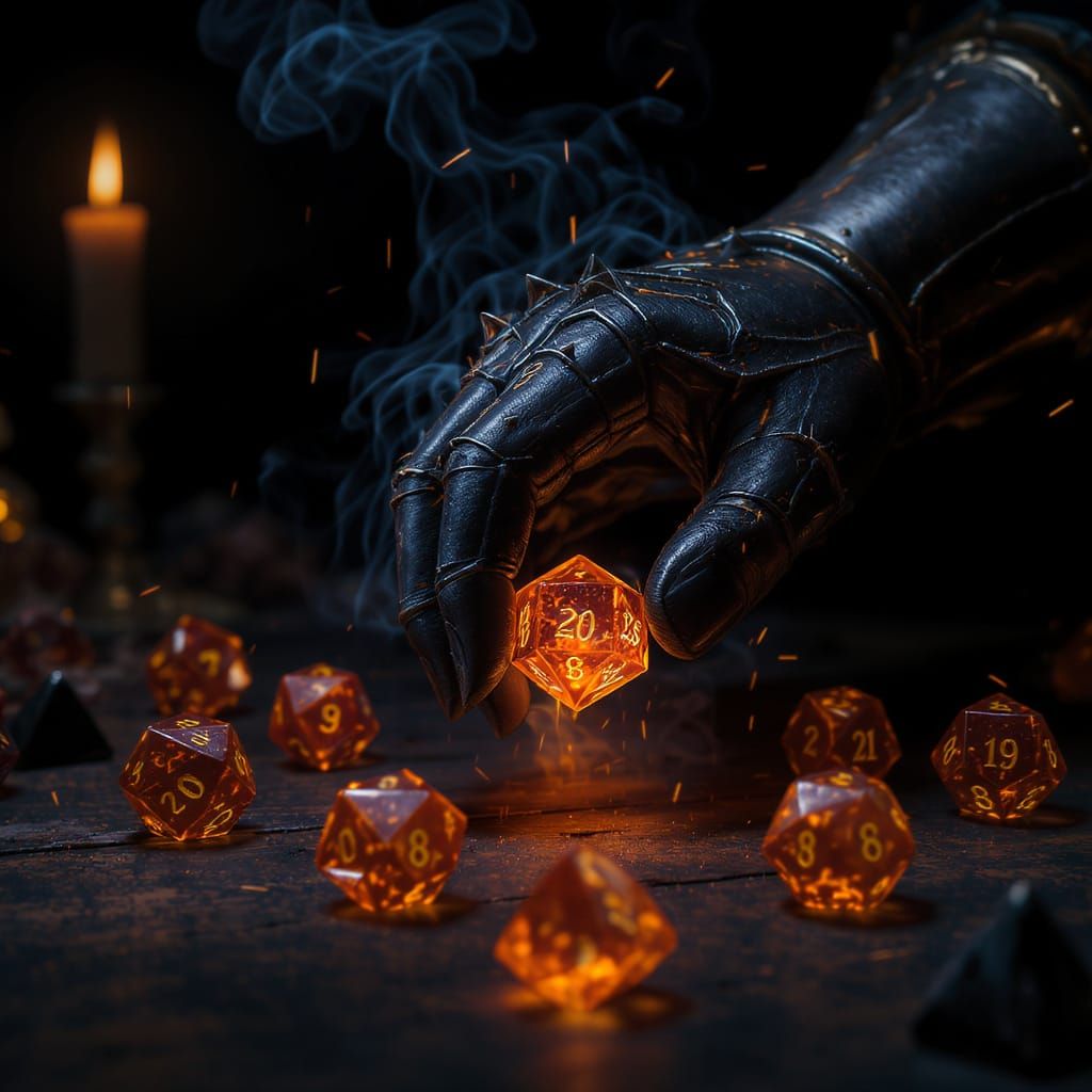 Power of the Dice  by @Booth31AIart