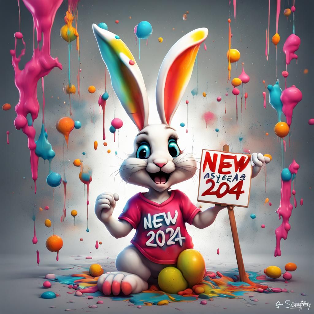 Rabbit 2024 AI Generated Artwork NightCafe Creator