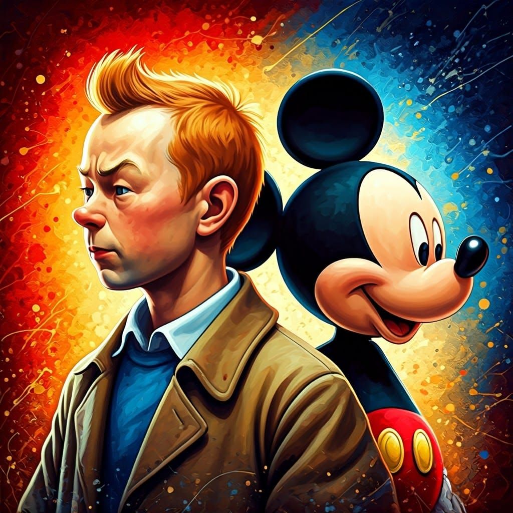 Tintin et Mickey Mouse - Tintin et Mickey Mouse