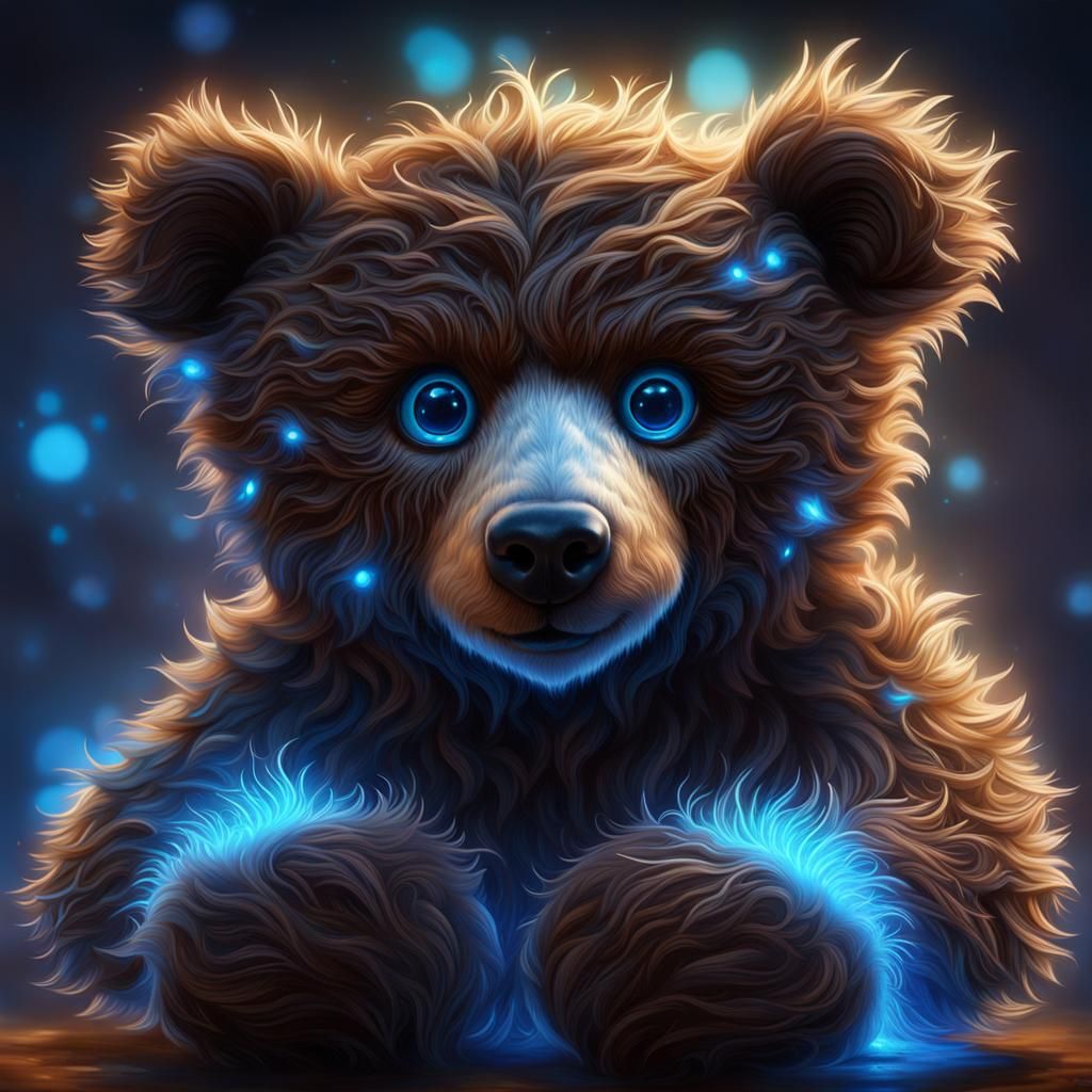 Furry Blue Bear