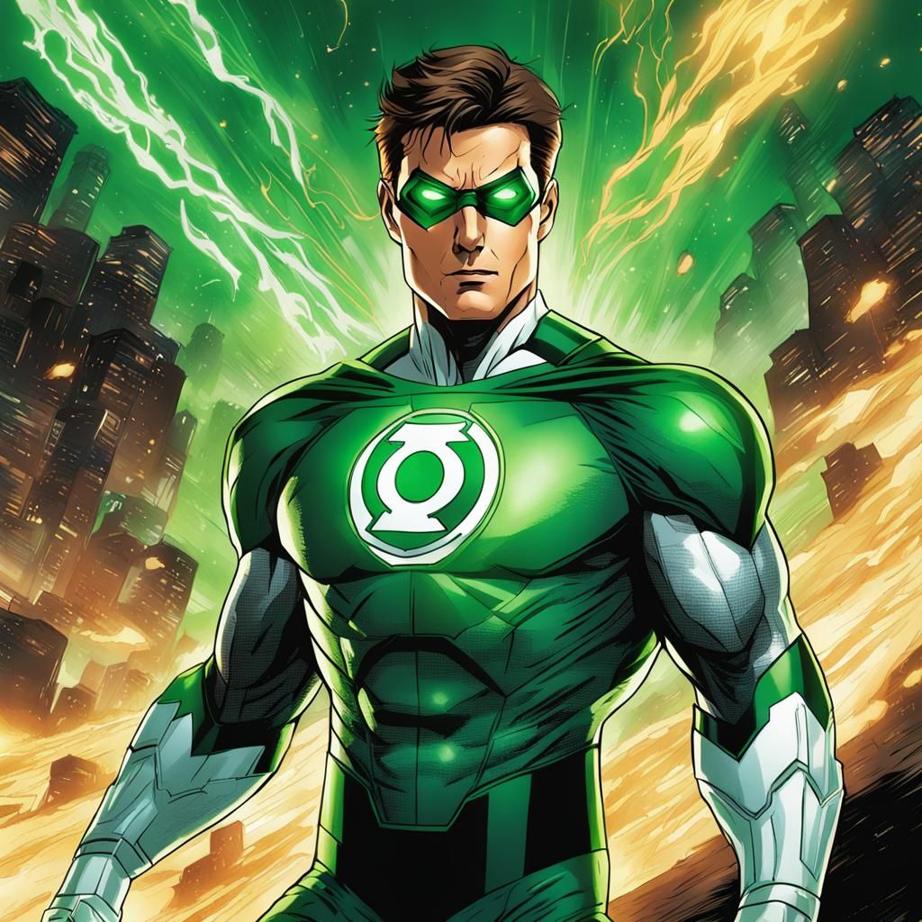 Tom Cruise as Green Lantern - AI Generated Artwork - NightCafe Creator