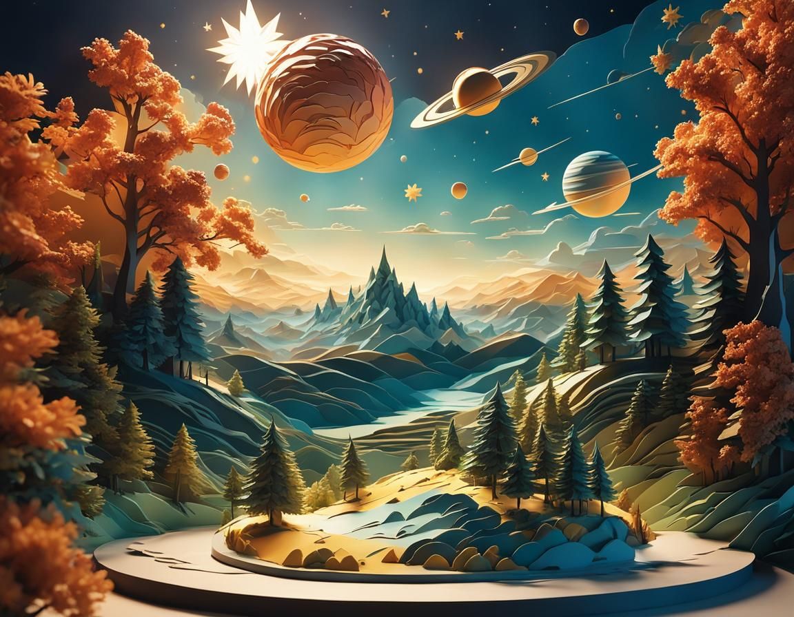 Layered View - AI Generated Artwork - NightCafe Creator