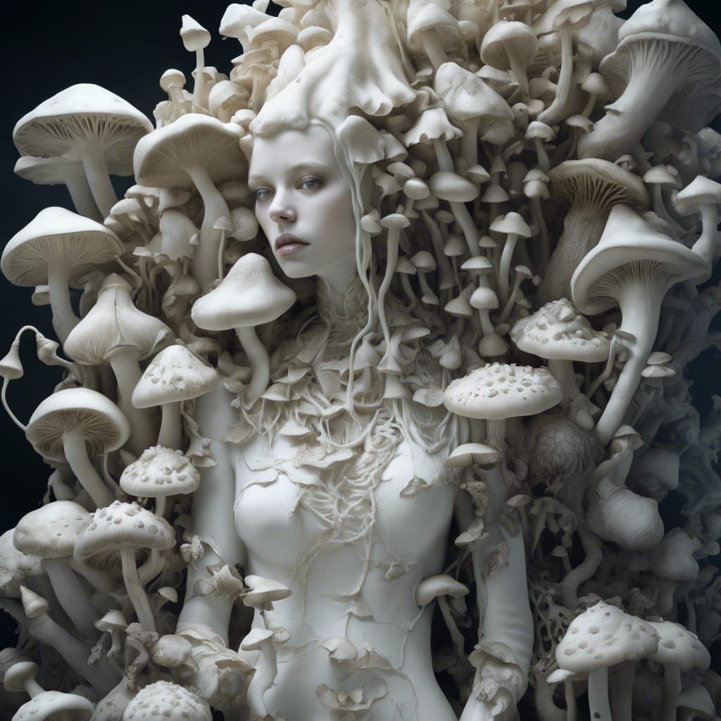 Mushroom Porcelain Fairy