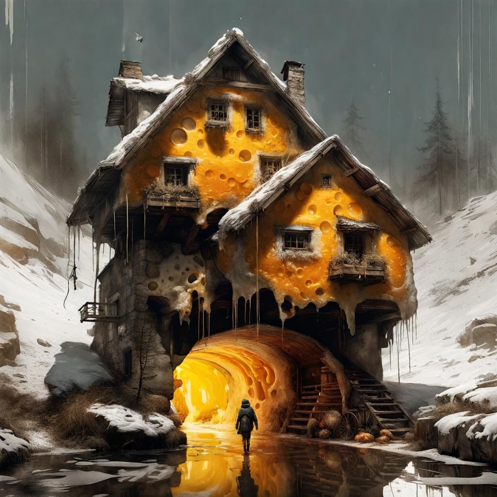 The Cheddar House AI Generated Artwork NightCafe Creator