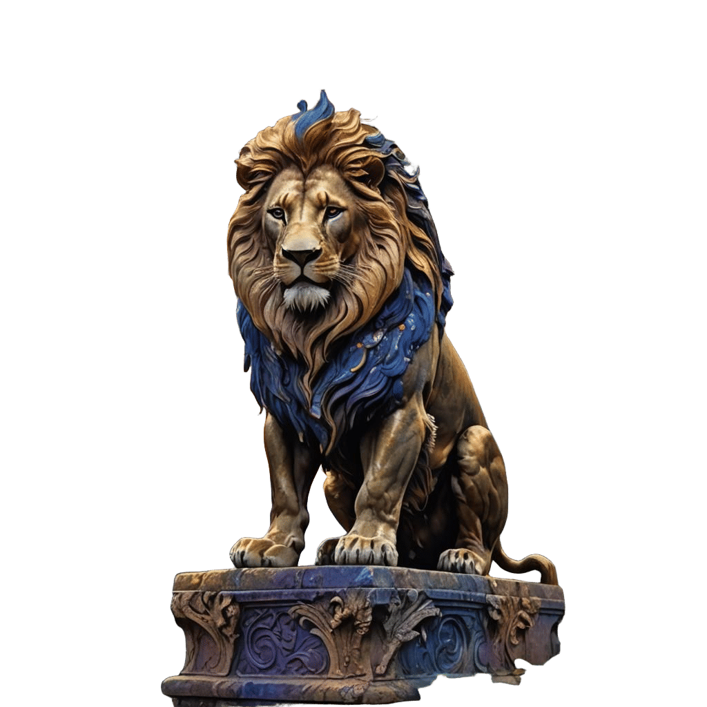 Detailed Matte Painting of a Fantastical Lion