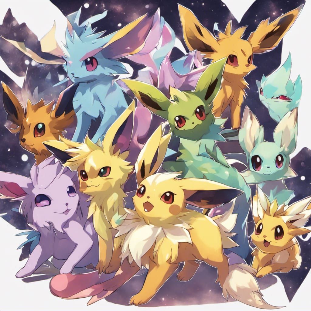 Pokemon eevee art cheapest sylveon umbreon espeon