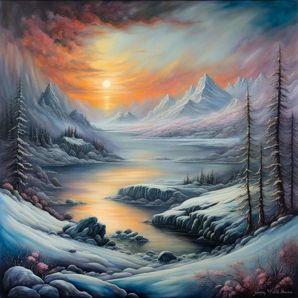 Arctic landscape  by @Gokiburi