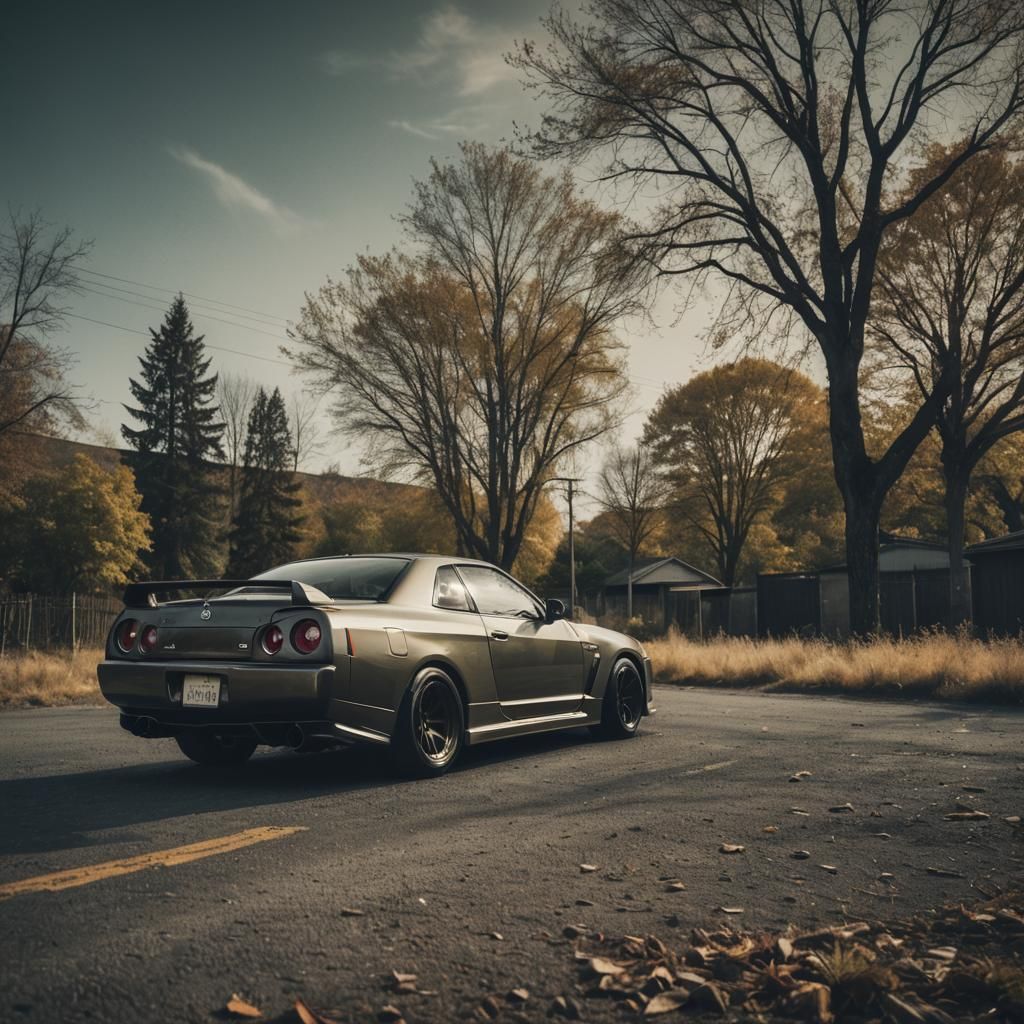 old Nissan GTR skyline
