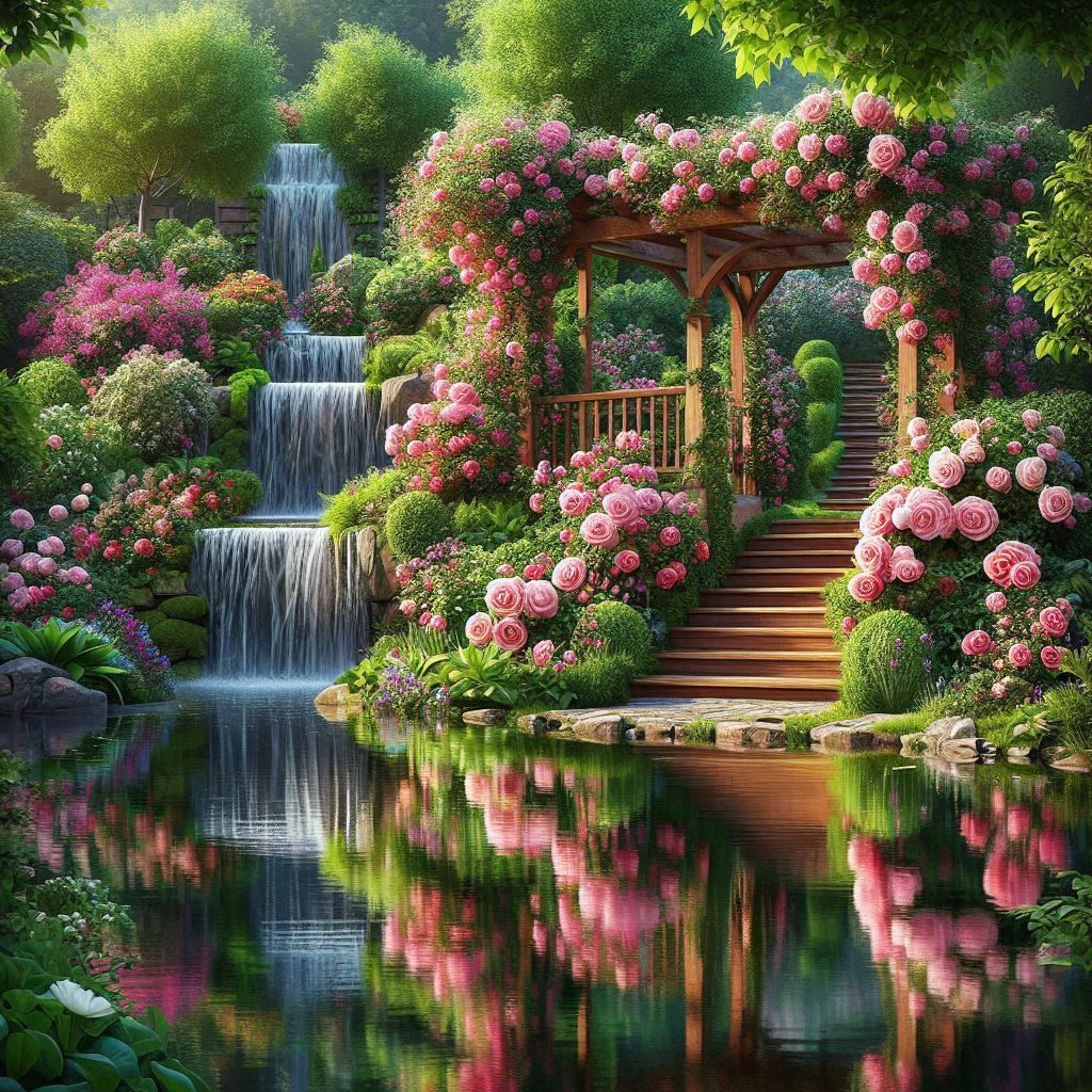 Розовый сад