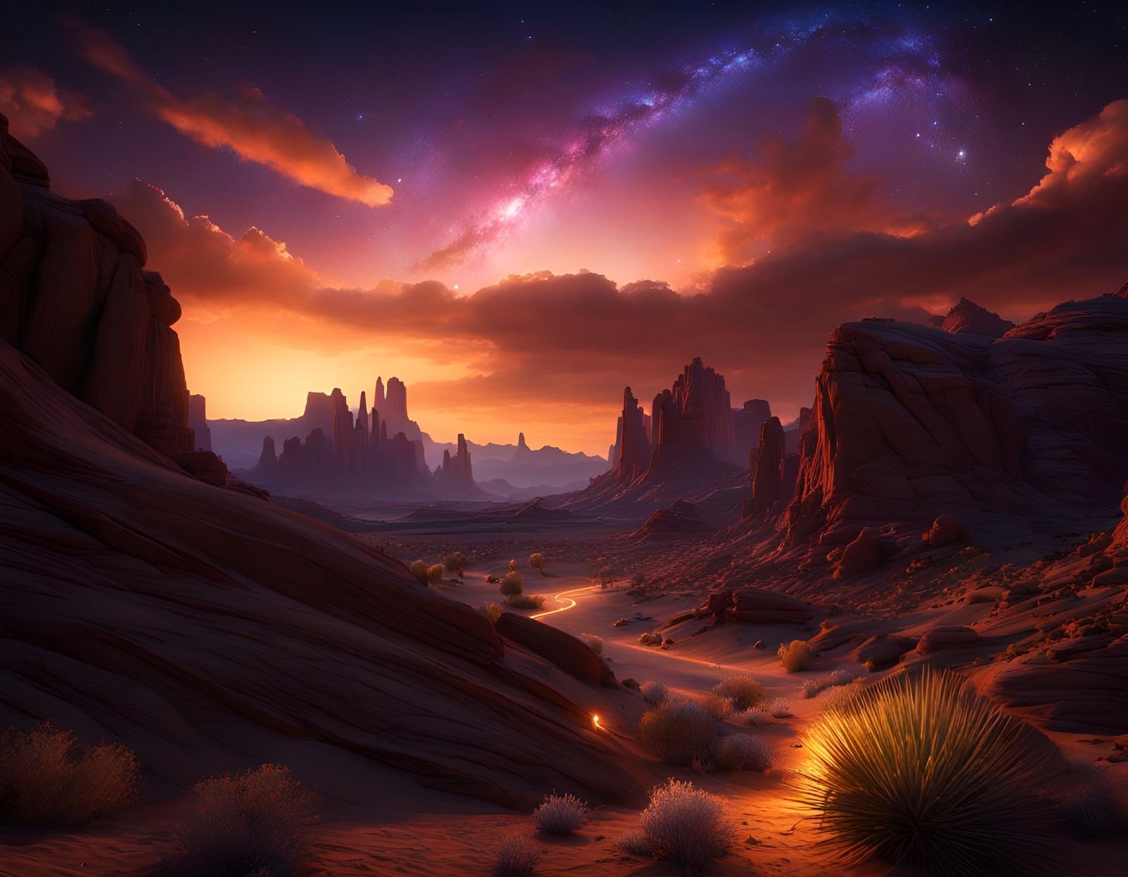 Desert Canyonlands Sunset  by @Lunarelle